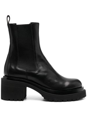 Officine Creative 70mm chunky leather boots - Black