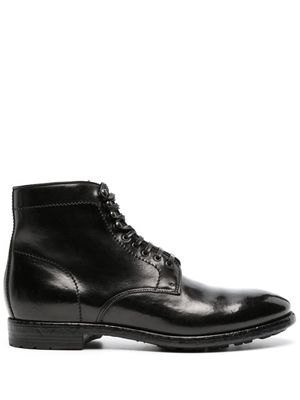 Officine Creative Anatomia 013 leather ankle boots - Black