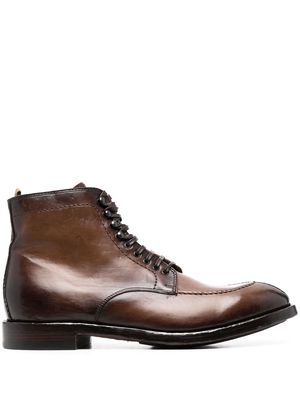 Officine Creative Anatomia 013 leather ankle boots - Brown