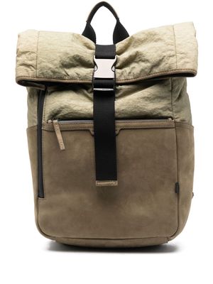 Officine Creative Ardesia buckled backpack - Green