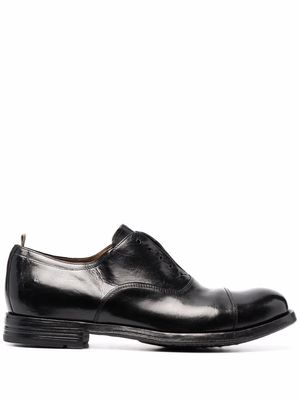 Officine Creative balance polished-leather Derby shoes - Black