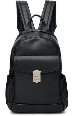 Officine Creative Black Quentin Backpack