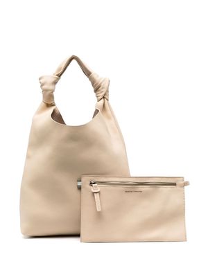 Officine Creative Bolina 15 leather tote bag - Neutrals