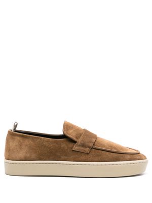 Officine Creative Bug 001 suede loafers - Brown