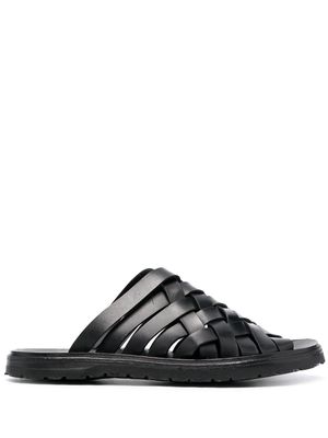 Officine Creative Chios 009 leather sandals - NERO