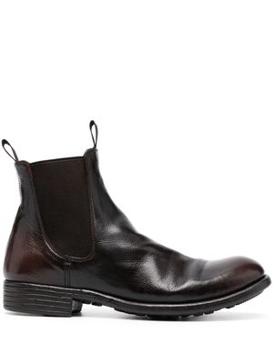 Officine Creative Cubala leather ankle boots - Brown