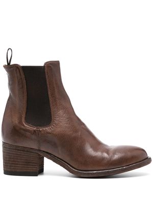 Officine Creative Denner 114 55mm leather boots - Brown