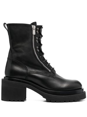 Officine Creative Fiore 001 combat boots - Black