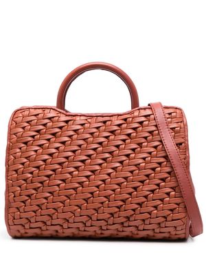 Officine Creative Helen 025 woven tote bag - Brown