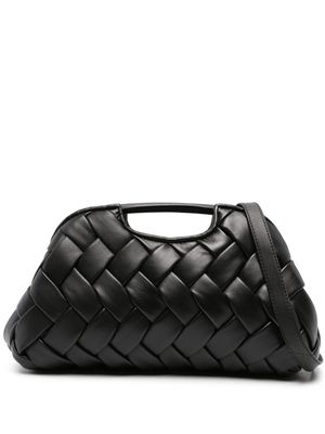 Officine Creative Helen 08 woven-leather clutch bag - Black