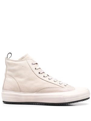 Officine Creative high-top leather sneakers - Neutrals