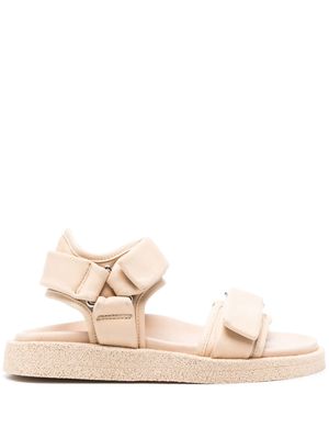 Officine Creative Inner touch-strap leather sandals - Neutrals