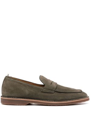 Officine Creative Kent suede loafers - Green