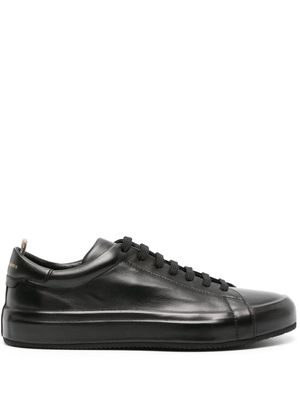 Officine Creative lace-up leather sneakers - Black