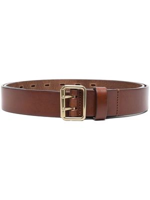 Officine Creative leather buckle belt - Brown