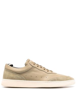 Officine Creative leather lace-up sneakers - Green