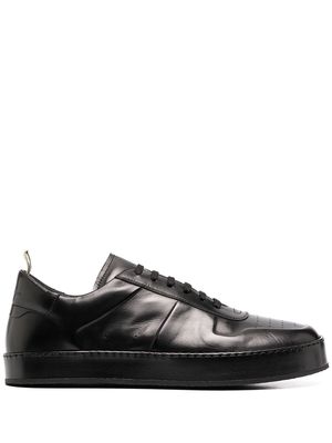 Officine Creative leather low-top sneakers - Black