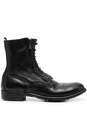 Officine Creative Lexikon 149 leather boots - Black