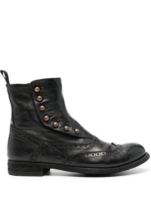 Officine Creative Lexikon 153 leather boots - Black