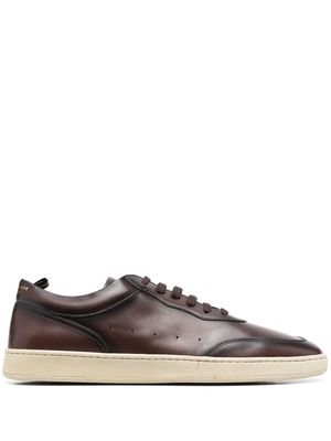 Officine Creative logo-print lace-up sneakers - Brown