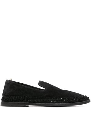 Officine Creative Miles 002 suede loafers - Black