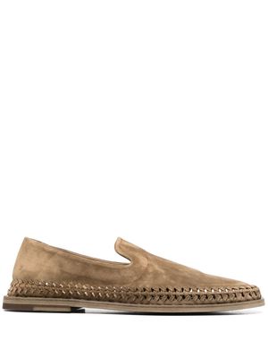 Officine Creative Miles suede loafers - Neutrals