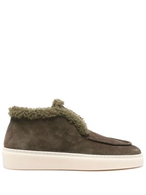 Officine Creative Muskrat shearling boots - Green