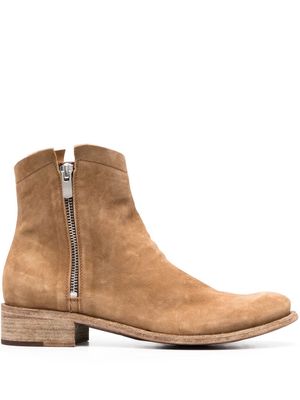 Officine Creative Oliver Sigaro suede ankle boots - Brown