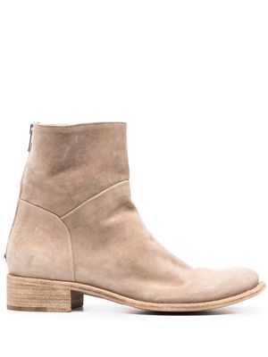 Officine Creative Oliver suede low-ankle boots - Brown