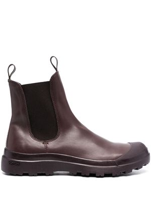 Officine Creative Pallet 107 leather ankle boots - Brown