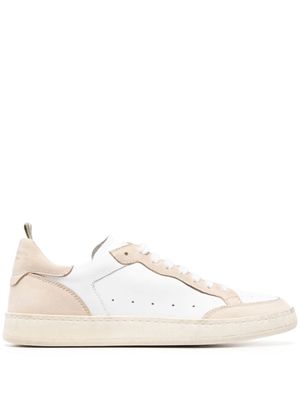 Officine Creative perforated-detail low-top sneakers - White