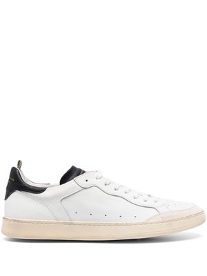 Officine Creative perforated low-top sneakers - White