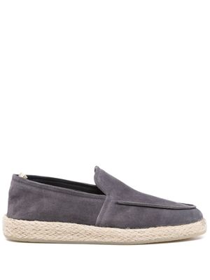 Officine Creative raffia suede espadrilles - Grey