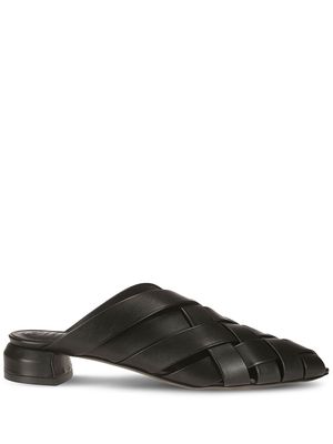 Officine Creative Sage 105 leather mules - Black