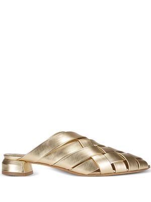 Officine Creative Sage 105 leather mules - Gold