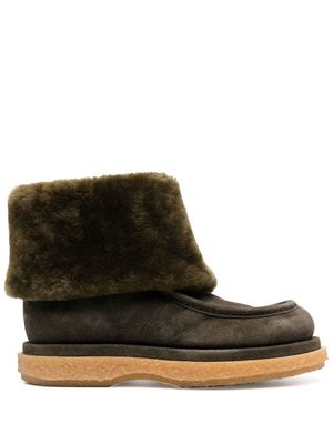 Officine Creative shearling ankle boots - Green