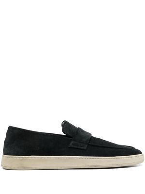Officine Creative slip-on suede penny loafers - Black