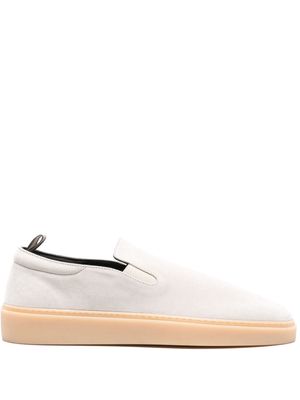 Officine Creative slip-on suede sneakers - White