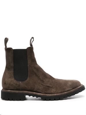 Officine Creative Spectacular 010 suede Chelsea boots - Brown