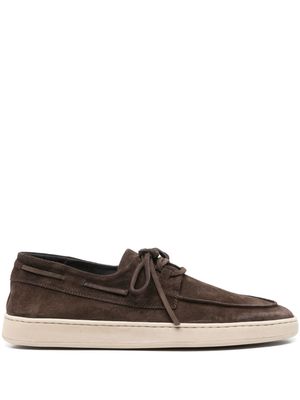 Officine Creative suede boat shoes - Brown