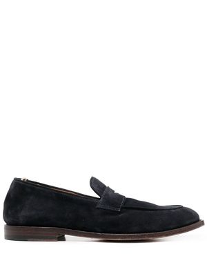 Officine Creative suede penny loafers - Blue