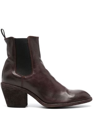 Officine Creative Sydne 001 70mm leather boots - Brown