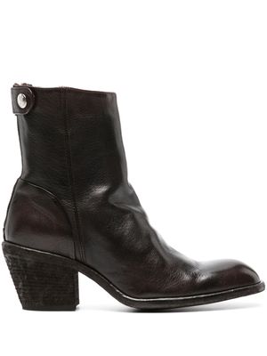 Officine Creative Sydne 003 65mm leather boots - Brown