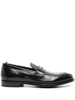 Officine Creative Tulane 003 leather penny loafers - Black