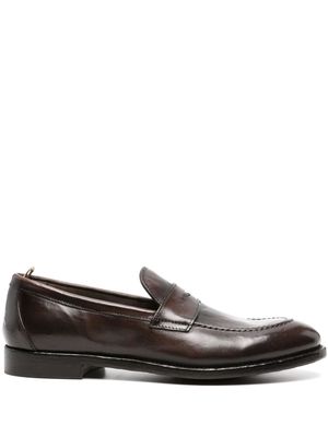 Officine Creative Tulane 003 leather penny loafers - Brown