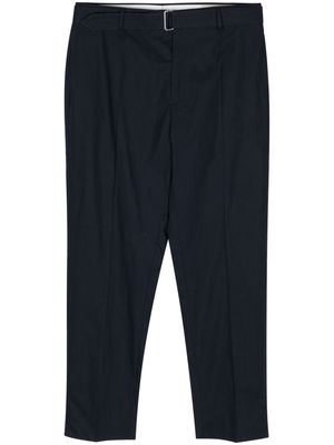 Officine Generale belted organic cotton trousers - Blue