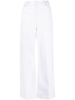 Officine Generale Ginger mid-rise wide-leg jeans - White