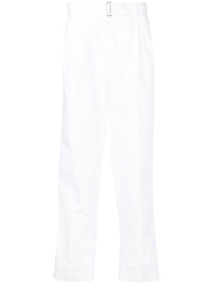Officine Generale Luigi pleated cotton trousers - White
