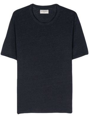 Officine Generale mélange shortsleeved T-shirt - Blue