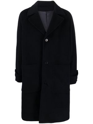 Officine Generale notched single-breasted coat - Blue